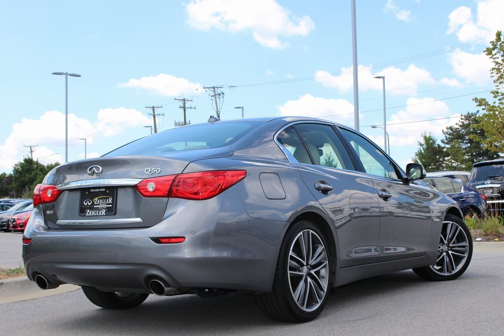 Pre-Owned 2017 INFINITI Q50 Hybrid W/ TECHNOLOGY PACKAGE 4D Sedan for